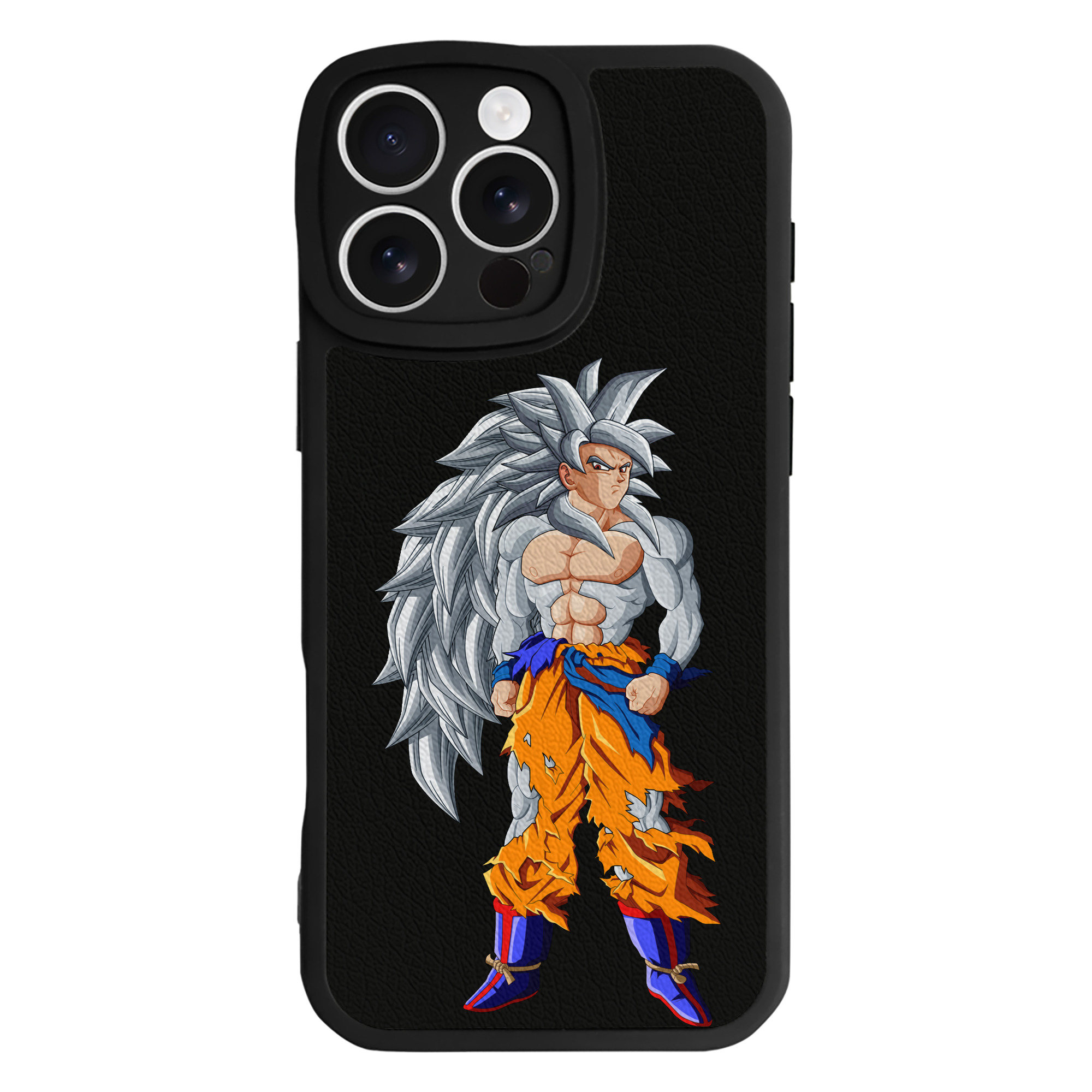 （画像用） ドラゴンボール 孫悟空（そん ごくう）Son Goku カカロット DRAGON BALL Kakarotto 【iPhone 16シリーズ対応】シリコンスマホケース（レザー調） 材質：シリコン